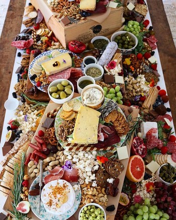 May 15th Group Tasting Food Spread