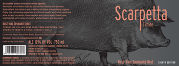 Scarpetta, Timido Vino Spumante Brut Rosé (NV)