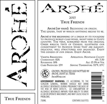 True Friends White Blend