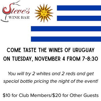 Nov 4 Uruguay Tasting